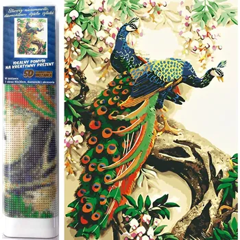 Diamantové malování Norimpex Vznešený páv 30 × 40 cm