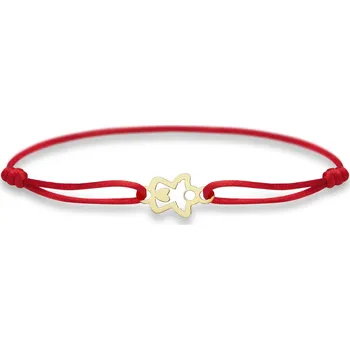 Náramek DOLCZE Anděl Červená 430004 (Au 585/1000, 0,62g)