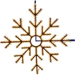 DECOLED LED světelná vločka X, závěsná 3D tisk, pr. 85 cm, teple bílá