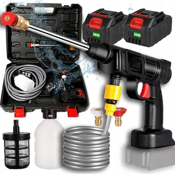 Vysokotlaký čistič AKUMULÁTOROVÁ TLAKOVÁ MYČKA ZAHRADNÍ BEZDRÁTOVÁ 2 AKUMULÁTOR SADA