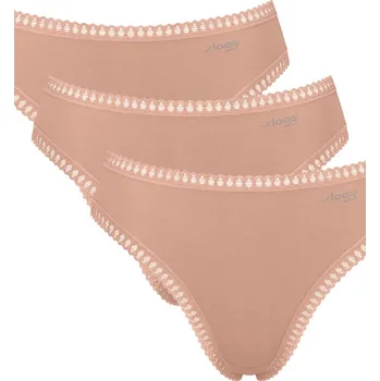 Kalhotky SLOGGI GO CRUSH KALHOTKY S VYSOKOU NOHAVIČKOU 3PACK BEIGE béžová XL