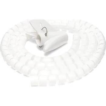 kabelová chránička AlzaPower Cable Tube 1,5m bílá