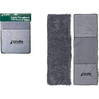 Kosmetika pro psa Crufts superabsorpční rukavice na sušení domácích mazlíčků extra velká