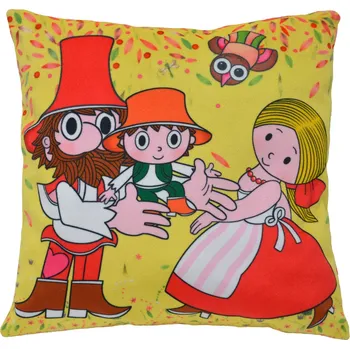 Polštář Polštář 25x25cm Rumcajs, louka