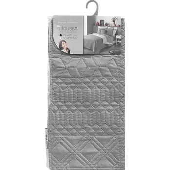 Povlečení POVLEČENÍ NA POLŠTÁŘ prošívaná šedé 45 x 45