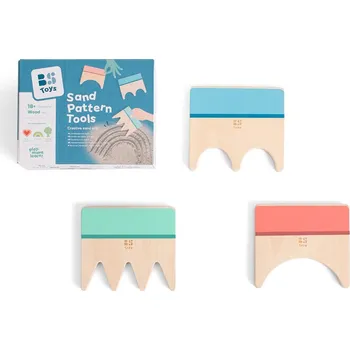 Hračka na písek BS Toys Dřevěné nástroje na písek, 3 ks