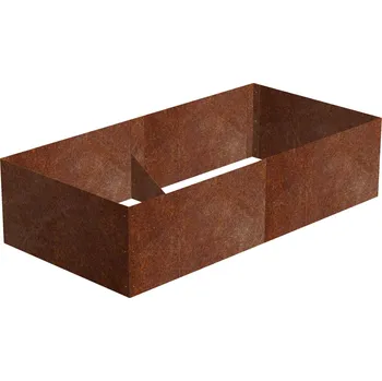 Vyvýšený záhon Corgarden Alto Vyvýšený záhon 74 × 148 × 36 cm, corten