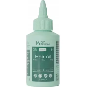 Vlasová regenerace Kurl Kitchen - Okra a Konopný Olej na vlasy 100 ml