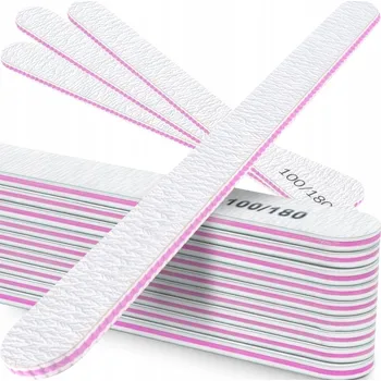 10 x PILNÍK NA NEHTY ZEBRA JEDNODUCHÁ MANIKÚRA PEDIKÚRA 100/180