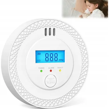 Detektor CO BEZDRÁTOVÝ HLÁSIČ / DETEKTOR OXIDU UHELNATÉHO (CO) S LCD DISPLEJEM
