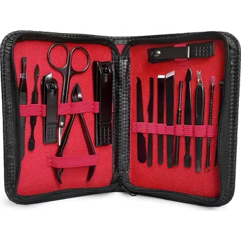 SADA NA MANIKÚRU NŮŽKY KLEŠTĚ NA NEHTY 16 DÍLŮ PEDIKÚRA NOŽÍKY