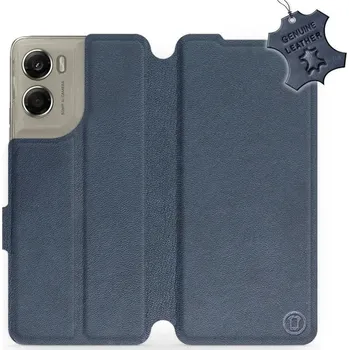 Mobiwear Kožené flip pouzdro pro Motorola Edge 70 modré