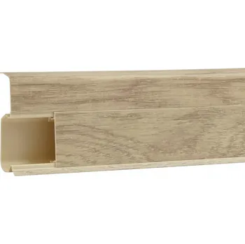 soklová lišta Podlahová lišta 55mm PVC DUB BELVEDER VZORKY