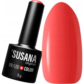 Lak na nehty SUSANA RED 401 HYBRIDNÍ LAK NA NEHTY ČERVENÝ S NÁDECHEM ORANŽOVÉ