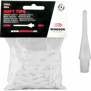 Příslušenství pro šipky Windson Micro Plastové hroty 18 mm, 150 ks, bílé