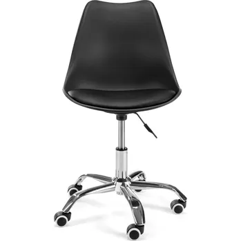 Otočná židle RHEA - černá / chrom