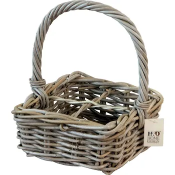 HD Home Design dělený košík ratan 31 x 23 x 23 cm