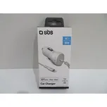 SBS - Autonabíječka Lightning, bílá 10W/2.1A