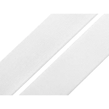 Pruženka měkká tkaná šíře 30 mm, barva 1 bílá