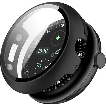 Náhradní kryt pro mobilní telefon Techsuit - Kryt Defense360 Pro + ochrana displeje - Google Pixel Watch 4 41mm - černá