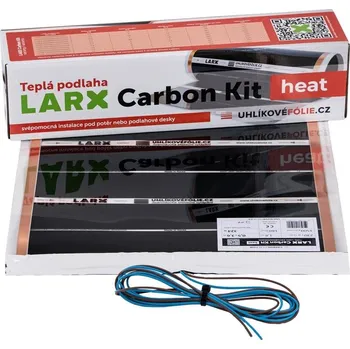 Topná rohož LARX Carbon Kit heat 450 W, topná fólie pro svépomocnou instalaci, délka 5,0 m, šířka 0,5 m