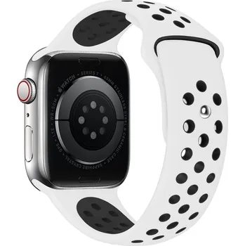 Příslušenství k chytrým hodinkám Eternico Sporty pro Apple Watch 38mm / 40mm / 41mm Dark Gray and White
