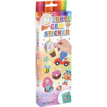 Diamantové malování Diamantové malování pro děti - 18 nálepek