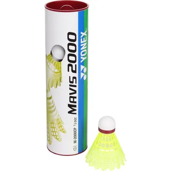 Badmintonový košíček YONEX Multipack 2 ks Mavis 2000, červený, tuba 6 ks