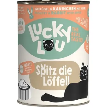 Krmivo pro psa Lucky Lou Lifestage Adult Drůbeží a králičí 400g