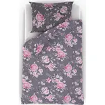 Kvalitex Francouzské bavlněné povlečení PROVENCE COLLECTION 200 × 200, 70 × 90 cm Beatrice šedá