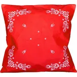 Forbyt Folk bavlna 38 × 38 cm, červený