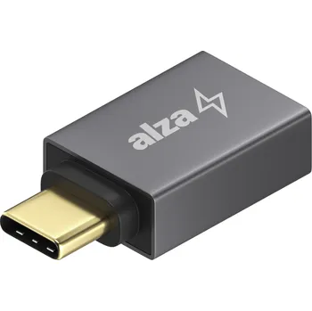 Datové redukce AlzaPower USB-C (M) to USB-A (F) 3.2 Gen 1 OTG vesmírně šedý