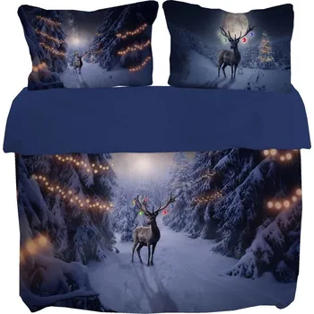 Povlečení Gipetex 3D Bavlněné povlečení Sob 220 × 200 / 70 × 90 cm (2 ks)