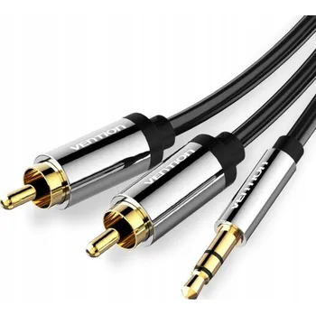 Audio kabel Kabel Vention BCFBH minijack (3,5 mm) – 2x RCA (cinch) 2 m