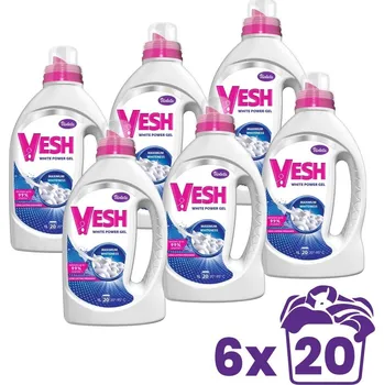 Prací gel VIOlETA VESH White 6× 1 l (120 praní)