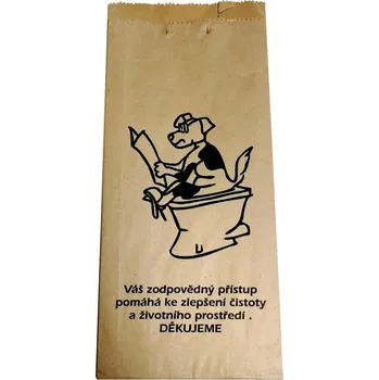 sáček na exkrement MEVA Papírové sáčky s kartonovou lopatkou Fedog CZ 25 ks