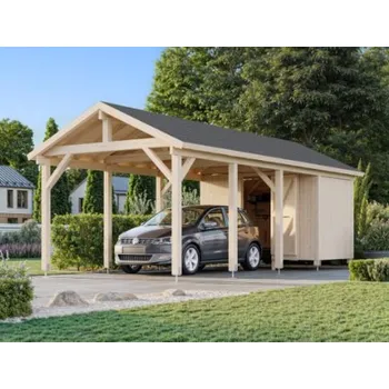 Přístřešek na auto Přístřešek na auto Robert 23,1 m2 s úložným prostorem
