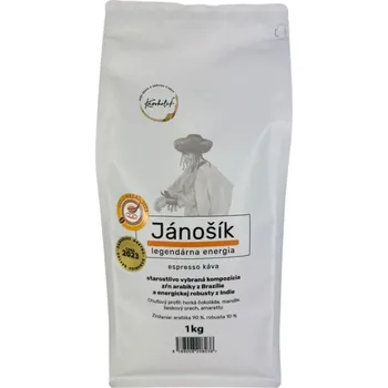 Káva KÁVOHOLIK, espresso káva Jánošík, A/R, 90/10, 1 kg, zrno