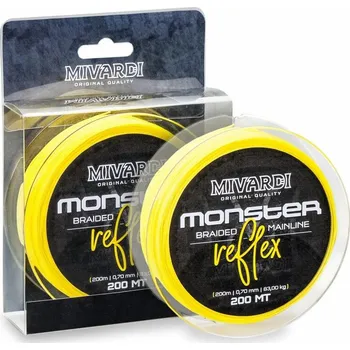 Mivardi šňůra Monster Reflex Braid 200 m, 0,80 mm, 98 kg