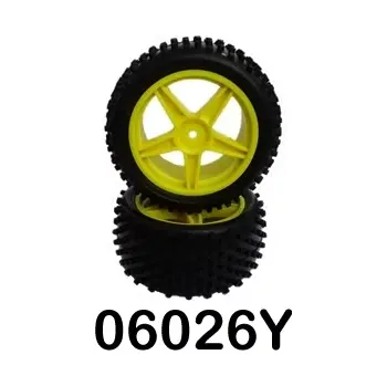 Himoto Gumy nalepené – Buggy 1:10, zadní, 2ks. (žluté)