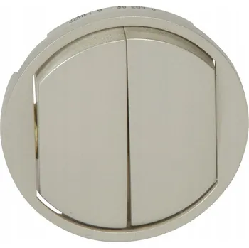 vypínač Dvojitý vypínač Legrand 068302 stříbrný