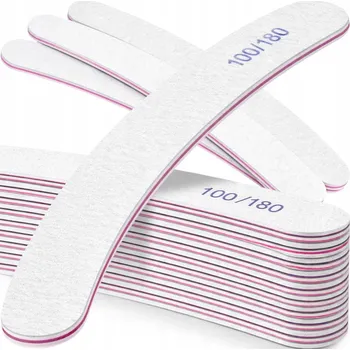 Pilník banán na nehty zeberka šedý 100/180 MOTYL 1 ks