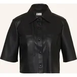 V By Vera Mont Dámská Košile V Koženém Vzhledu, černá, 40