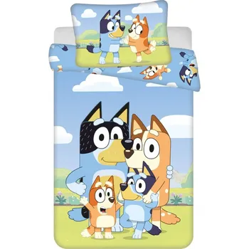 Povlečení Jerry Fabrics Povlečení do postýlky Bluey 004 baby 100 × 135, 40 × 60 cm