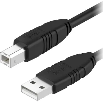Kabel AlzaPower LinkCore USB-A to USB-B 1m černý