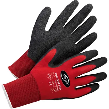 Pracovní rukavice KORSAR Kori-Grip, pár, nylon, červené, vel. 10