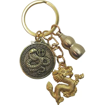 Feng Shui Harmony Tradiční klíčenka hada ve spojení s drakem