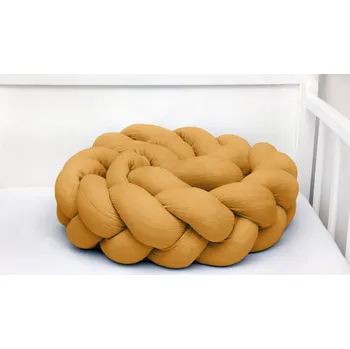 Dětsný nábytek SCAMP Mušelínový mantinel 210 cm Mustard