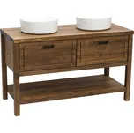 Naturel Koupelnová skříňka pod umyvadlo Country 120x72,5x51 cm palisandr COUNTRY120ZBUMPA