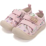 DDstep Barefoot plátěné tenisky D.D.step C100-61621 Baby Pink Velikost: 27